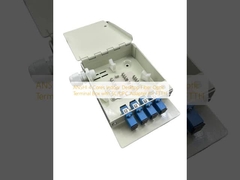 صندوق طرفية الألياف الضوئية الداخلية لسطح المكتب ANSHI 4 نوى مع محول SC/UPC لـ FTTH