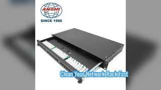 1U 24 Port Cat5e تصحيح لوحة الرف جبل الحل الشبكة