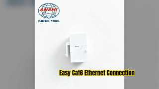 ANSHI Cat6 RJ45 Keystone Jack موصل إيثرنت سهل