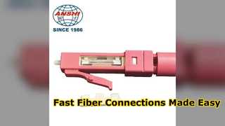 دليل التثبيت السهل لموصل الألياف البصرية FTTH السريع