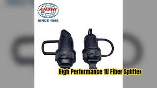 1U Rack Mount PLC Splitter حل الألياف عالي الأداء