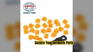 قفل منفذ RJ45 وحل أمان الشبكة Keystone Jack