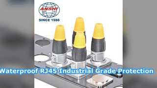 موصل إيثرنت RJ45 مقاوم للماء حل من الدرجة الصناعية