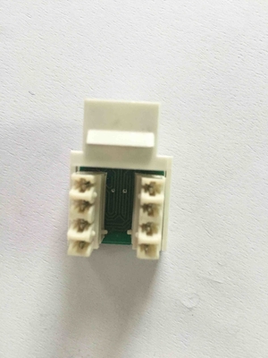 UTP 90 Degree CAT3 RJ11 Keystone Jack , Dual IDC Type RJ45 Modular Jack CAT 3