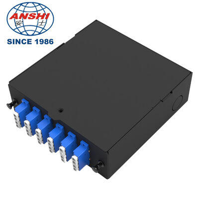 Mini ODF ODB Box 24-Core 4-Port Fiber Optic Terminal Box Industrial-Grade 35mm DIN-150 Rail FTTH FTTX SC Optical Cable Box