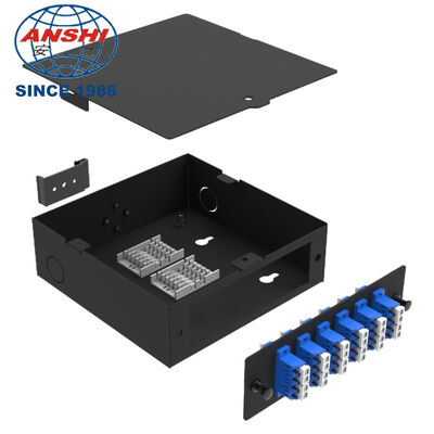 Mini ODF ODB Box 24-Core 4-Port Fiber Optic Terminal Box Industrial-Grade 35mm DIN-150 Rail FTTH FTTX SC Optical Cable Box