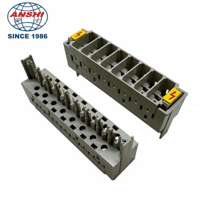 8 أزواج LSA Plus Module 2 قطب 3 قطب قناة الغاز GDT مجلة IDC Module Telecom