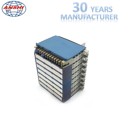 MPX286-16 120 أوم 16 وحدة نظام التثبيت على الحائط إطار التوزيع الرقمي اللون الأزرق والأبيض