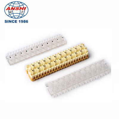 خفيفة الوزن 110 Idc Terminal Block 10 زوج السعة 72mm طول اللون الأصفر