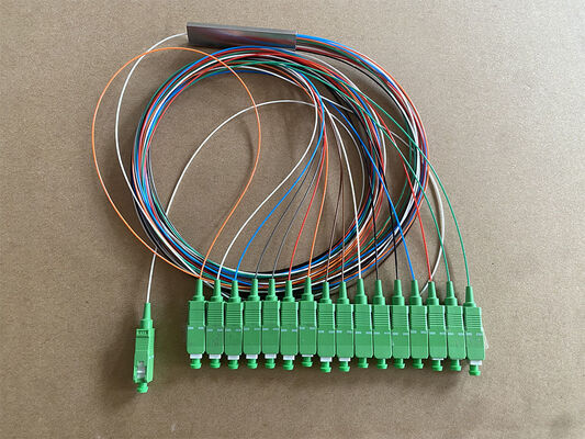 1x16 SC/APC Single Mode Fiber Optic Splitter PLC Splitter for FTTH and PON Networks
