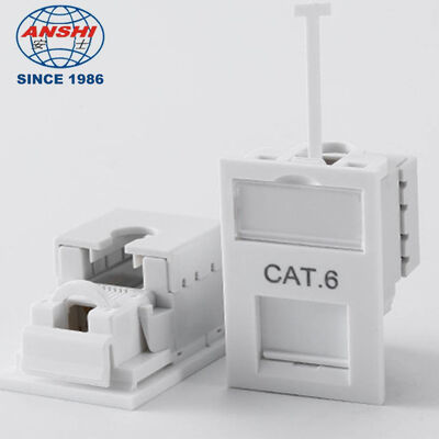 وحدة صندوق أرضية شبكة من النوع البريطاني CAT6 UTP LJ6C 38 × 25 مم