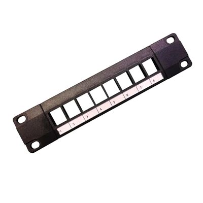 8 لوحة التصحيحات المدمجة مع عدم تحميل الموانئ مع التوافق CAT6A للاتصالات RJ45