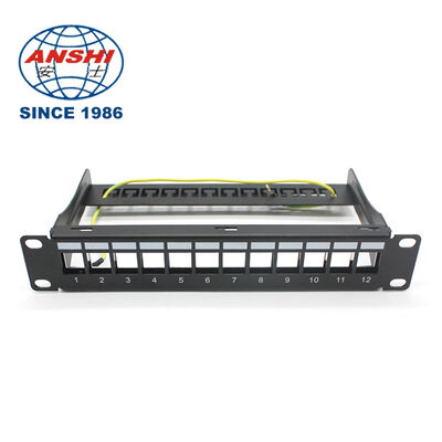 19 بوصة 32 منفذ فارغ STP FTP محمي RJ45 لوحة التصحيح CAT5E CAT6 لوحة توزيع الشبكة