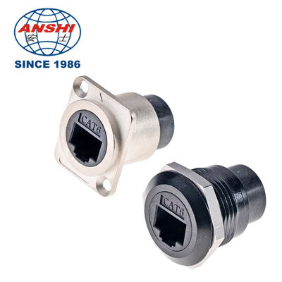 سلسلة RJ45 Cat6 D-Series RJ45 Cat6 Connector الإناثية، وحدة التوصيل الدائرية لـ Ethernet Network Extension Socket