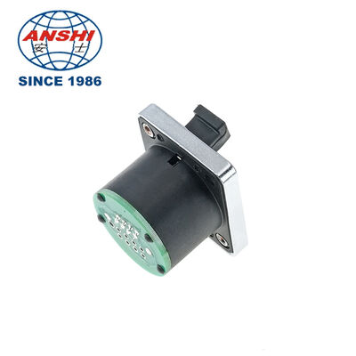 الصناعية مقاومة للماء D-Type Ethernet RJ45 لوحة جبل سوكت PCB لحام مع غبار غطاء محمي