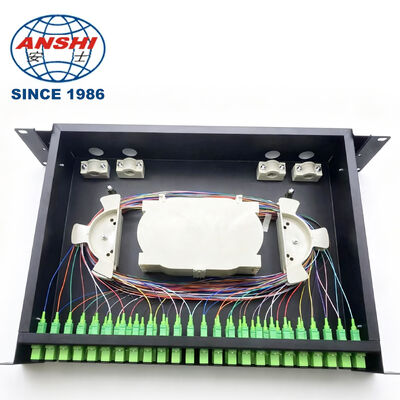 19" 1U Rack Mount Slide-out ODF Terminal Box 48 Ports SC LC Fibre Patch Panel Rackmount Enclosure Equipment 12-288 Core Capacity