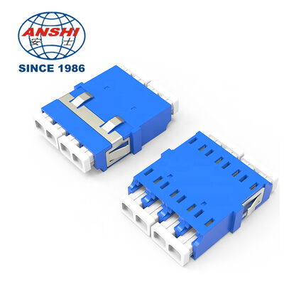 علبة محطة التوزيع ذات الجودة العالية LC APC Fiber Optic Adaptor مع شظايا التكيفية متعددة الأغراض ، مادة PC